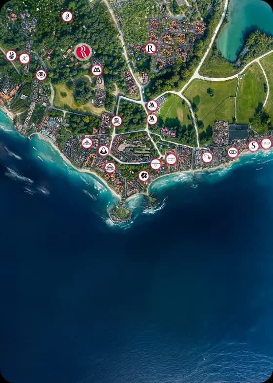 Nusa Dua Hotel Map